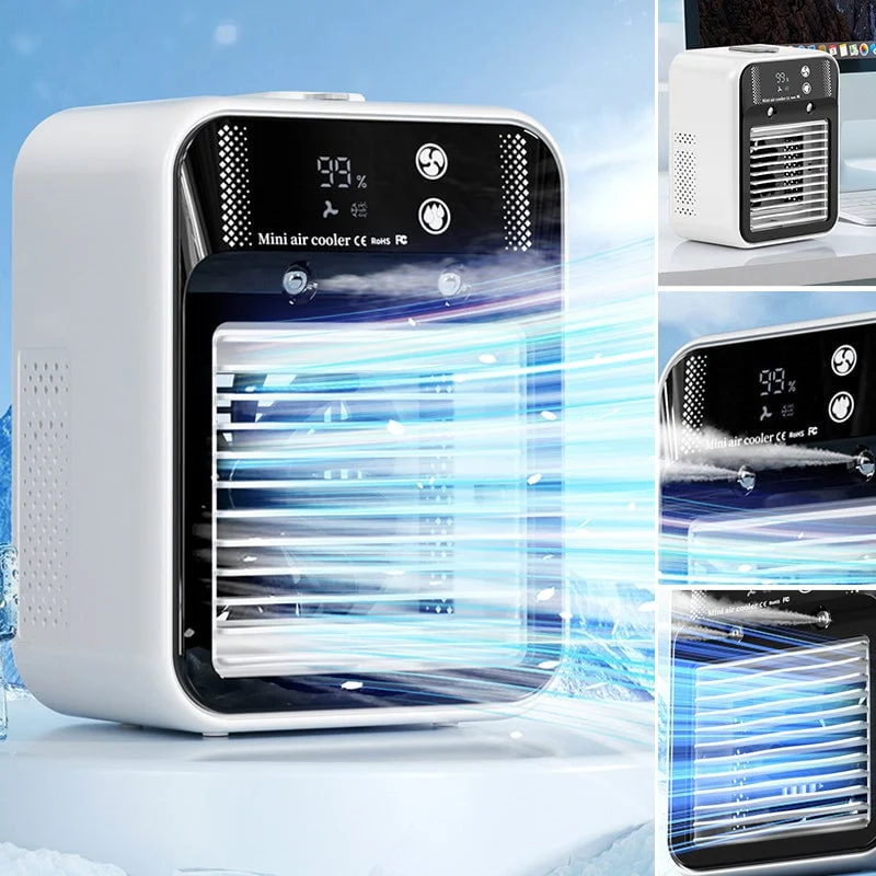 Tragbarer 3-in-1 Kühlventilator mit 2-Gang-Nebel | Skanto