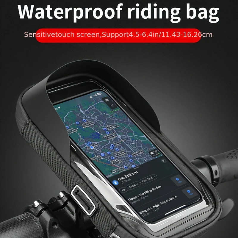 Wasserdichte Handyhalterung für Fahrrad & Motorrad – 360° drehbar & passend für 4.5-6.4" | Skanto