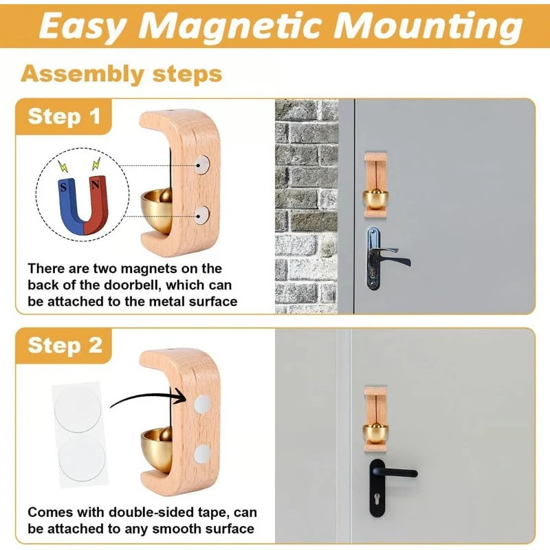 Magnetische Holztürklingel Skanto