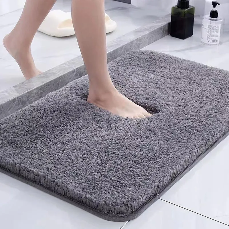 Dicke Mikrofaser-Badematte - Weich, saugfähig, rutschfest - Perfekt für Badezimmer und Schlafzimmer | Skanto