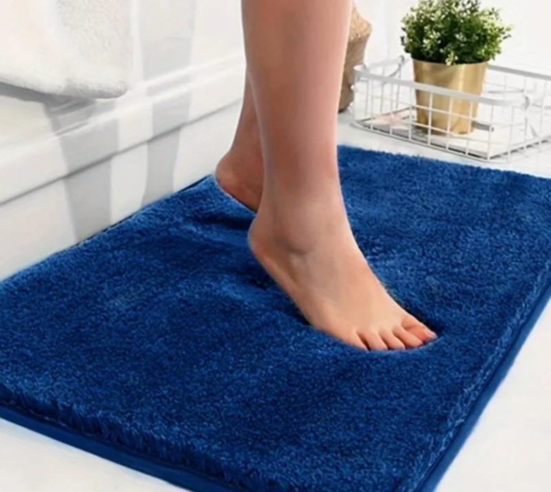 Dicke Mikrofaser-Badematte - Weich, saugfähig, rutschfest - Perfekt für Badezimmer und Schlafzimmer | Skanto