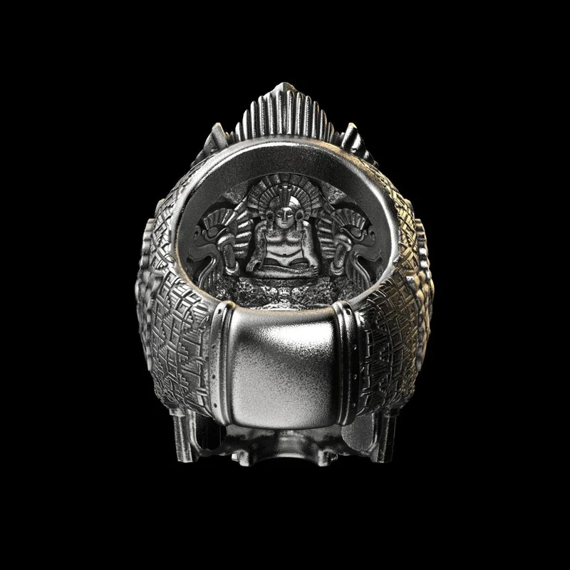 Totenkopf Noir aus Sterlingsilber | Skanto