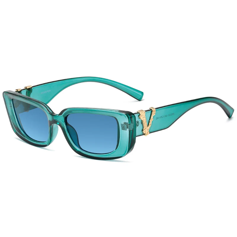 Damen-Sonnenbrille mit luxuriösem Schildpatt-Design und Goldakzenten Skanto