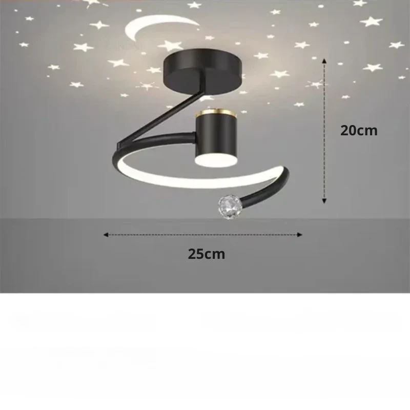 LED-Sternenhimmel-Deckenleuchte – Modernes Kristall-Kronleuchter-Design für Kinderzimmer und Wohnzimmer | Skanto