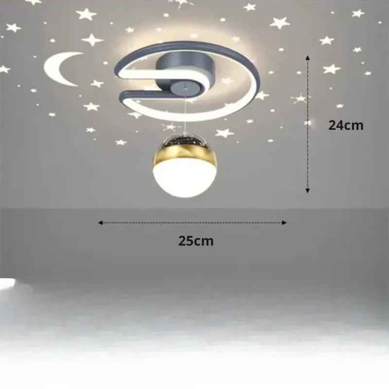 LED-Sternenhimmel-Deckenleuchte – Modernes Kristall-Kronleuchter-Design für Kinderzimmer und Wohnzimmer | Skanto
