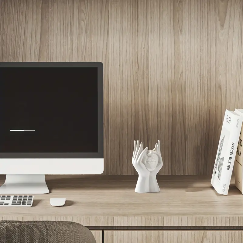 „Einzigartige und moderne Keramikvase, dekorativer Blumentopf für Wohnzimmer und Büro“ | Skanto