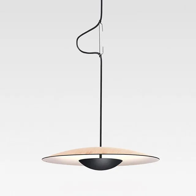 Moderne LED-Pendelleuchte – Skandinavisches Design aus Holz und Metall | Skanto