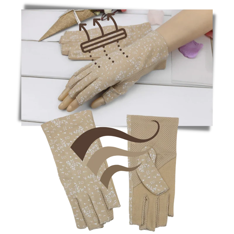 Elegante UV-Schutz-Baumwollhandschuhe