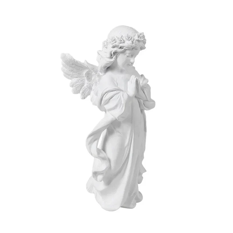 Skanto Decor – Künstlerische Engel-Harzfigur für Ladenskulptur Moderne Kunst