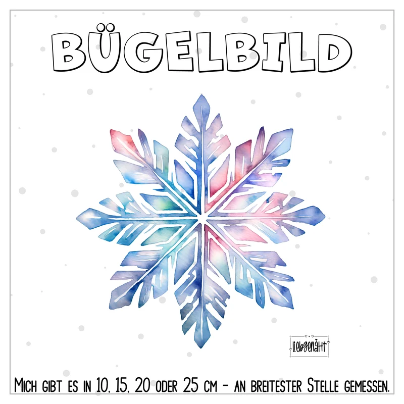 VORBESTELLUNG | BÜGELBILD | SCHNEEFLOCKE 3