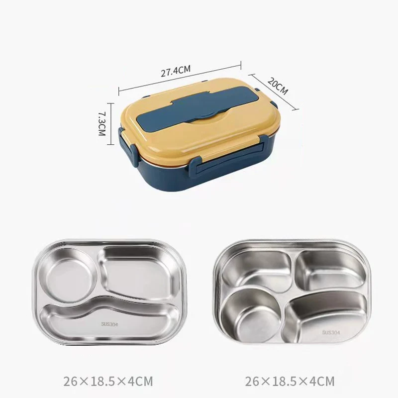 Innere Lunchbox aus Edelstahl Skanto