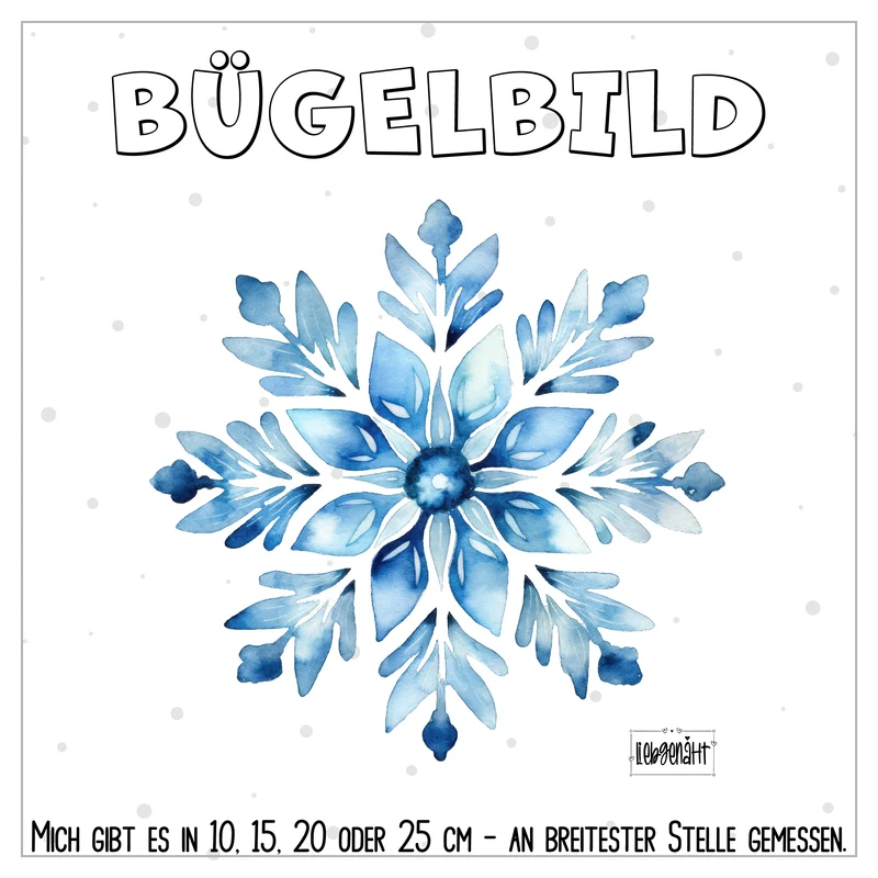 VORBESTELLUNG | BÜGELBILD | SCHNEEFLOCKE 2