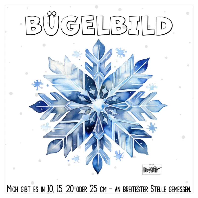 VORBESTELLUNG | BÜGELBILD | SCHNEEFLOCKE 4