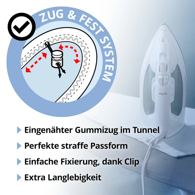Bügelbrettbezug 145x45 Circolo rot