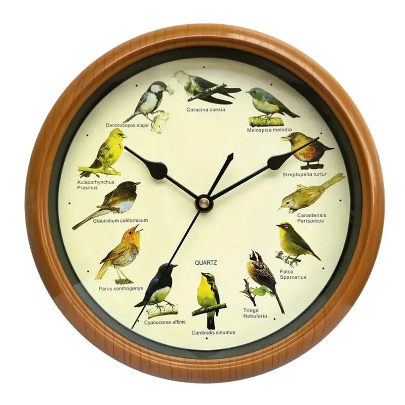 BirdSong Clock – 10-Zoll-Wanduhr für stilvolle Interieurs Skanto