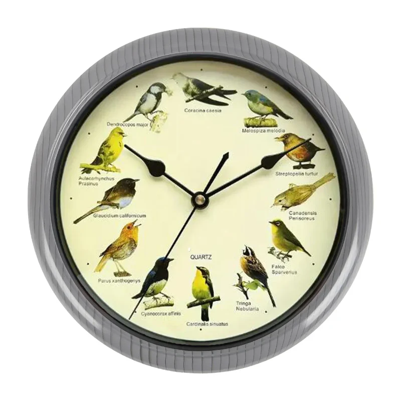 BirdSong Clock – 10-Zoll-Wanduhr für stilvolle Interieurs Skanto