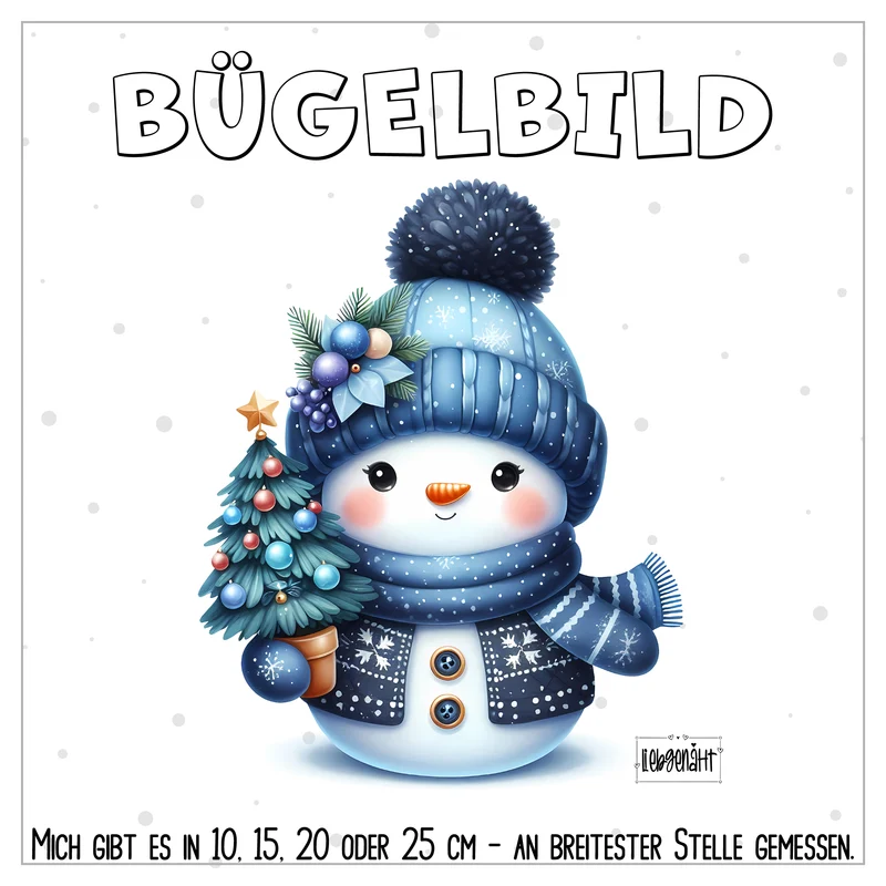 VORBESTELLUNG | BÜGELBILD | SÜßER SCHNEEMANN