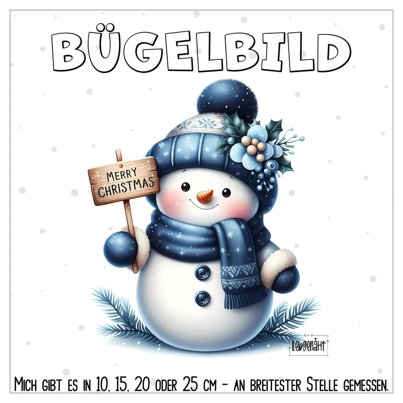 VORBESTELLUNG | BÜGELBILD | SÜßER SCHNEEMANN 2