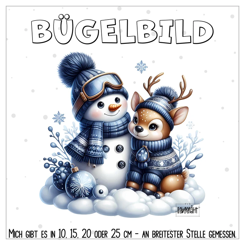 VORBESTELLUNG | BÜGELBILD | SÜßER SCHNEEMANN 4