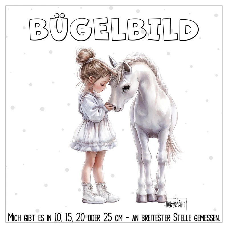VORBESTELLUNG | BÜGELBILD | MÄDCHEN MIT PFERD