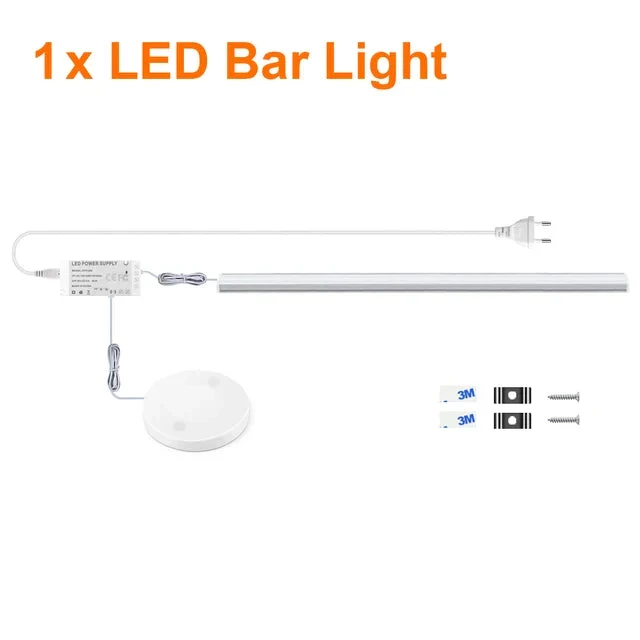 Bewegungssensor LED-Licht Kabellose Lichtleiste aus Holz und Aluminium | Skanto