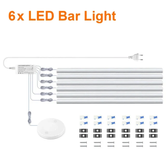 Bewegungssensor LED-Licht Kabellose Lichtleiste aus Holz und Aluminium | Skanto