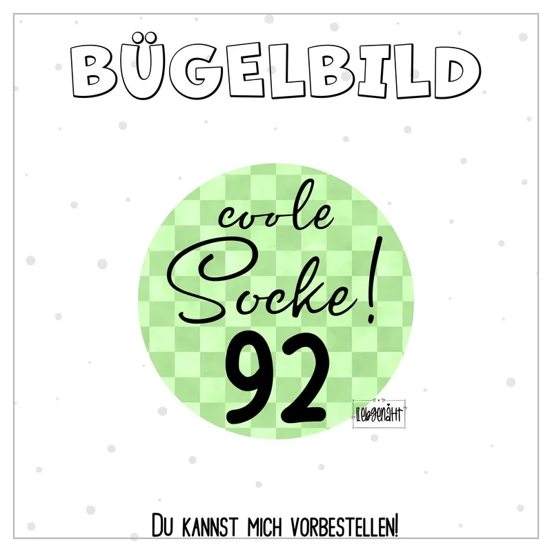VORBESTELLUNG! Größenlabel - coole Socke
