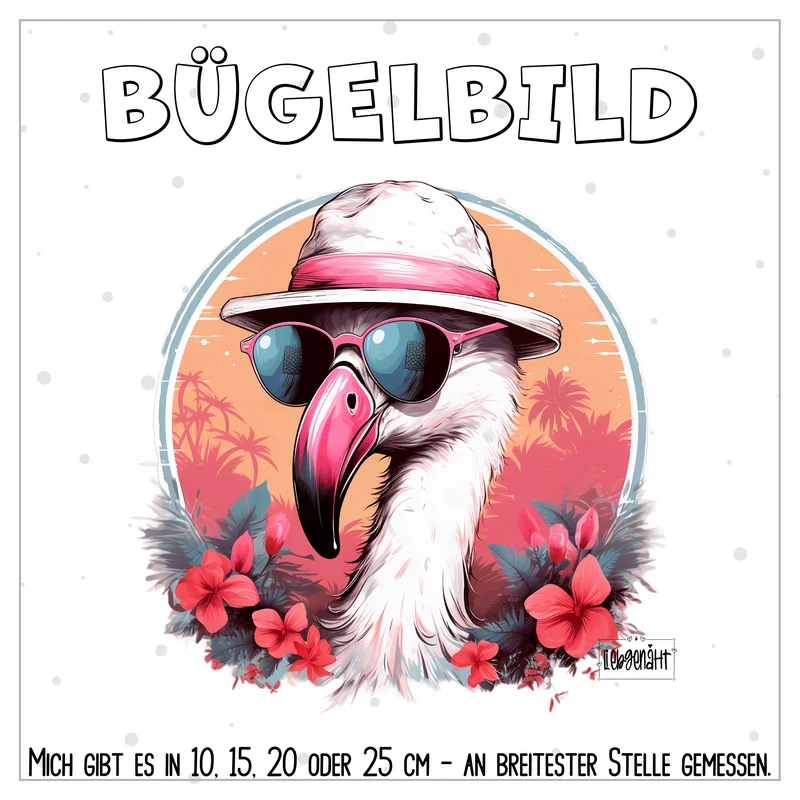 VORBESTELLUNG | BÜGELBILD | COOLER FLAMINGO 2