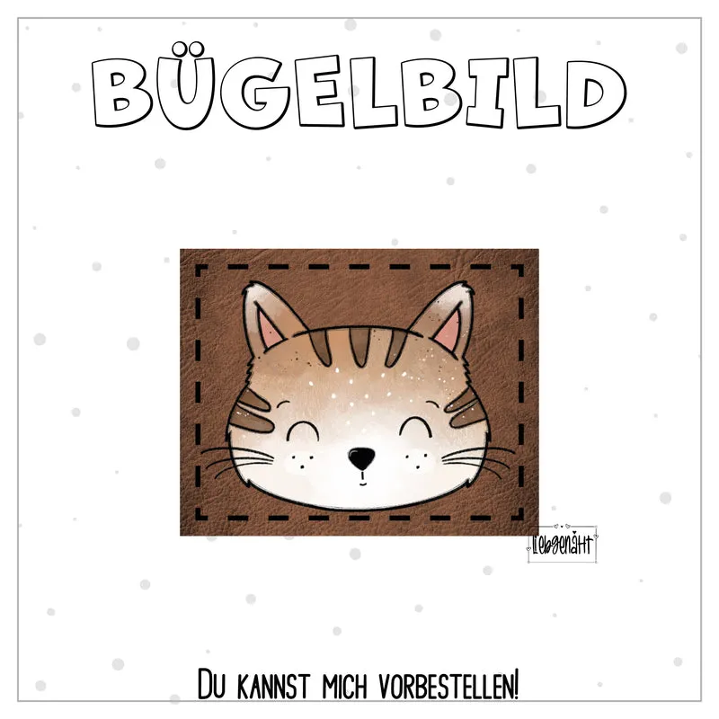VORBESTELLUNG! Bügellabel - Katzengold - Katze