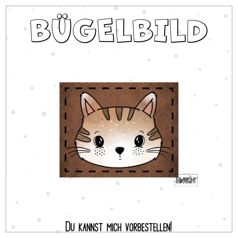 VORBESTELLUNG! Bügellabel - Katzengold - Katze