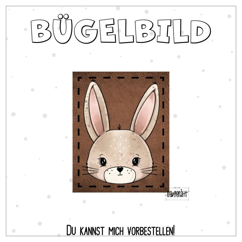 VORBESTELLUNG! Bügellabel - Katzengold - Hase