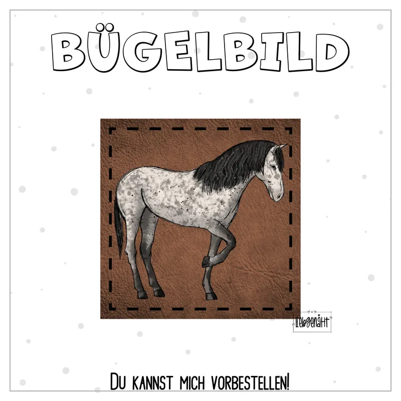VORBESTELLUNG! Bügellabel - Katzengold - Pferd