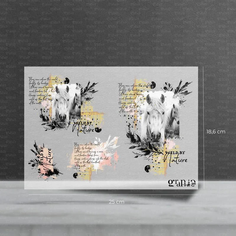Bügelbild Set – Wild Horses | Pocket Stories