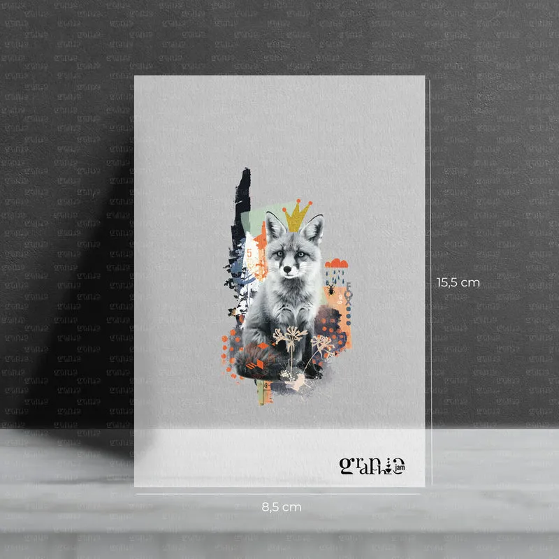 Bügelbild Collage - Wer ist der Fuchs