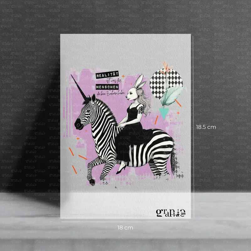 Bügelbild Realitätshorn - Einhorn für Erwachsene