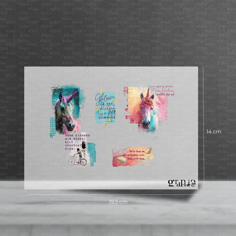 Bügelbild Set – Einhorn | Statement Set