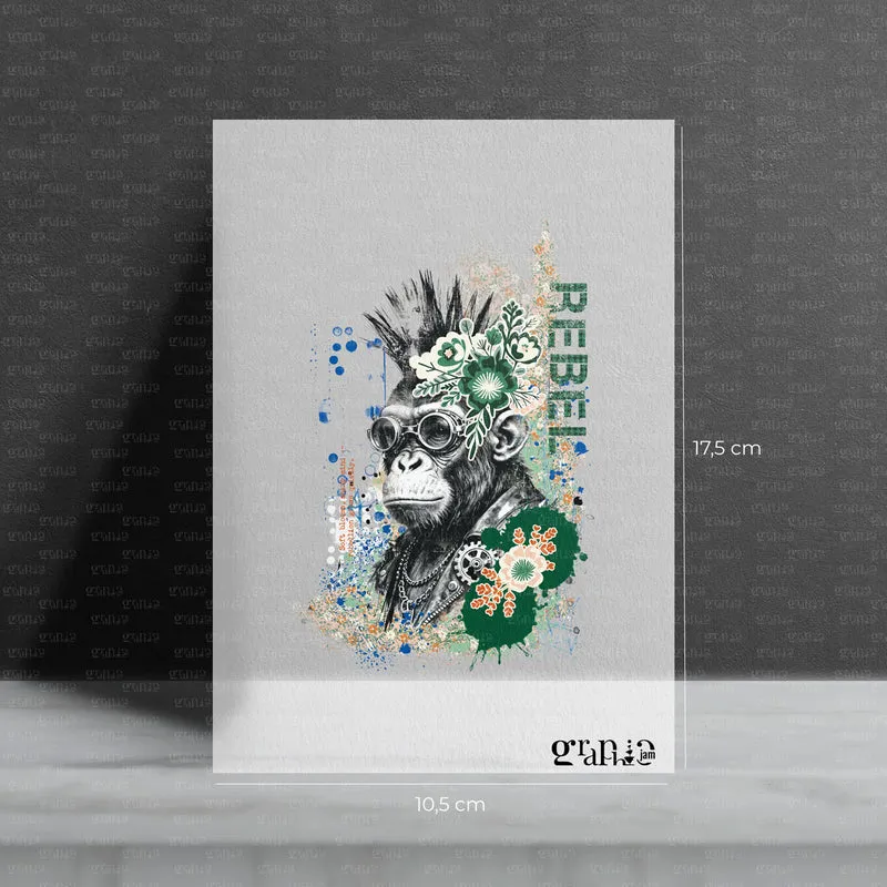 Bügelbild Rebel Blooms | Steampunk Animals