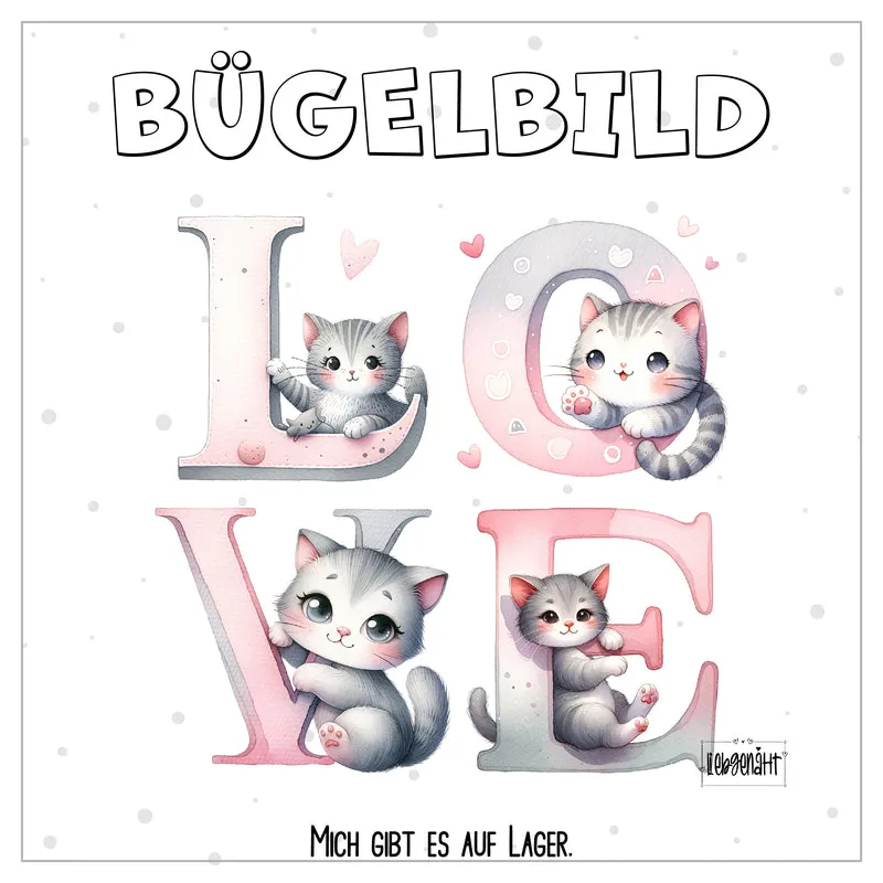 Love - Katzen - 15 cm