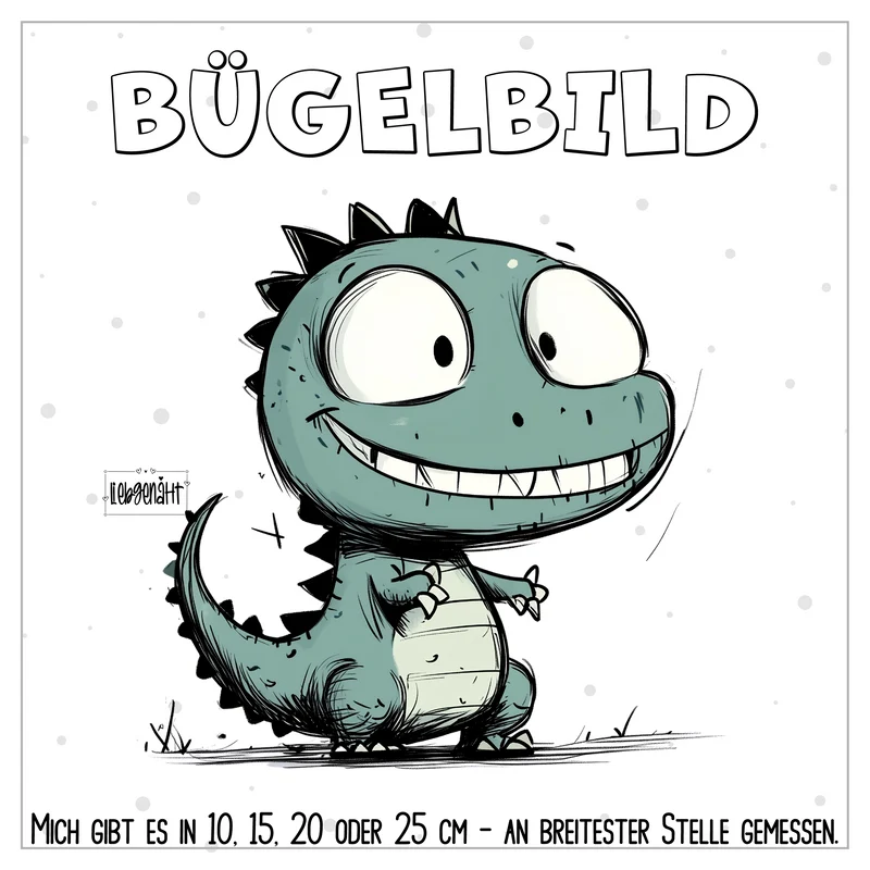 VORBESTELLUNG | BÜGELBILD | FRECHER DINO