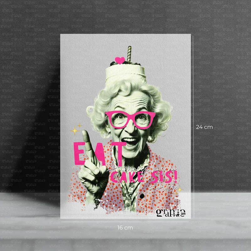 Bügelbild Eat Cake