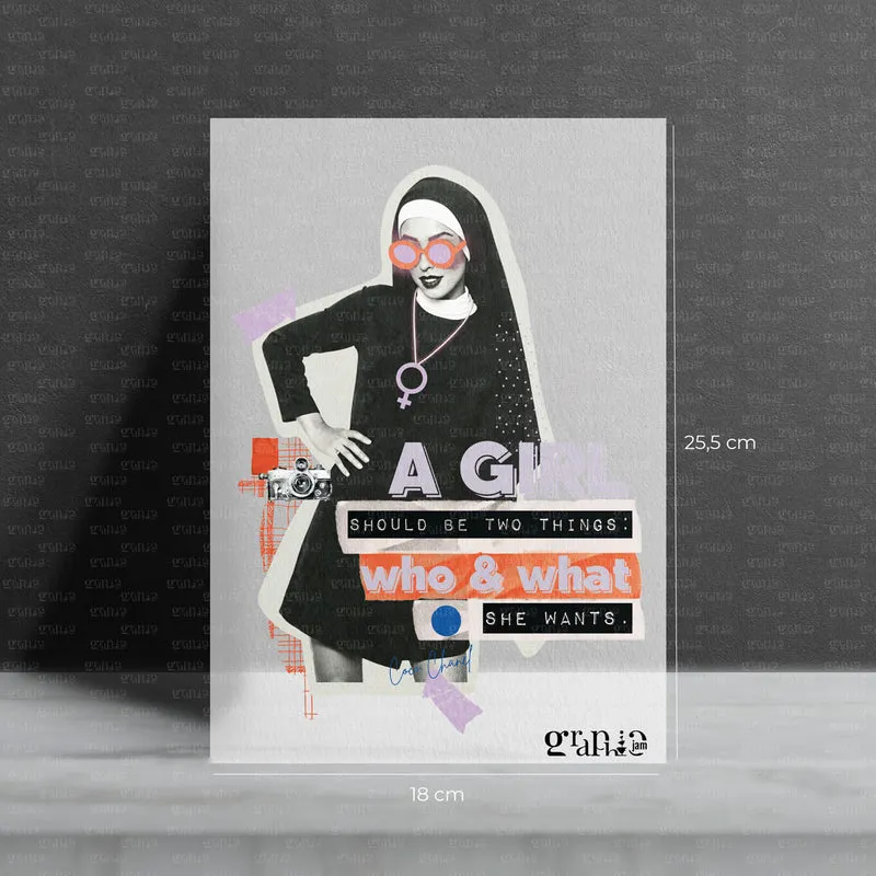Bügelbild A Girl - be what you want!