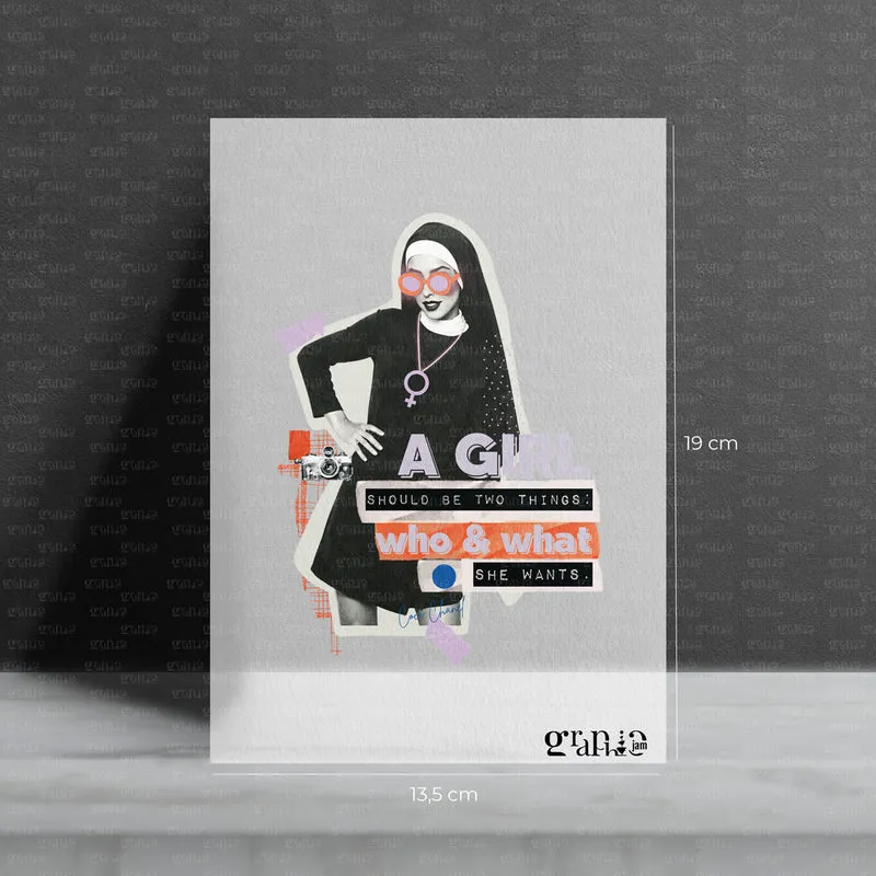 Bügelbild A Girl - be what you want!