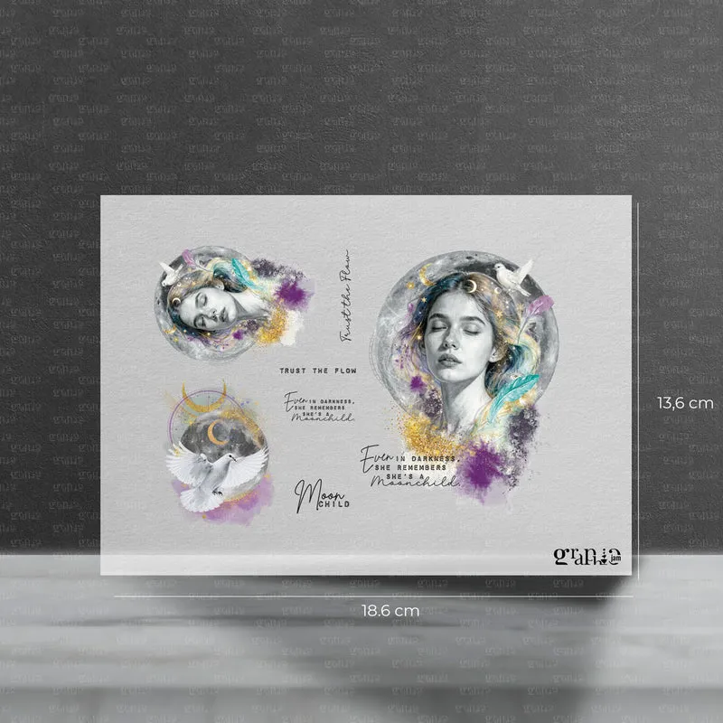 Bügelbild Set – Moonchild | Pocket Stories