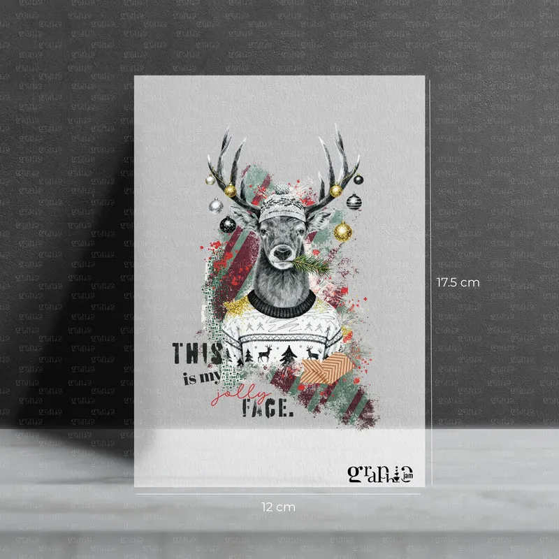 Bügelbild Moody Christmas Deer | X-Mas Special