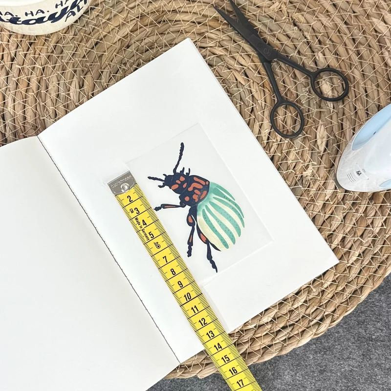 Bügelbild "Kartoffelkäfer" – Farbenfrohes Design für Insektenfreunde