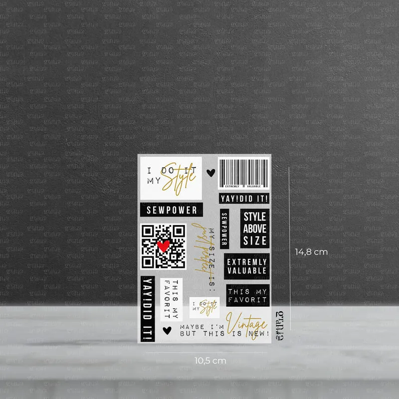 Bügelbild Set – Sew Power | Nählabels