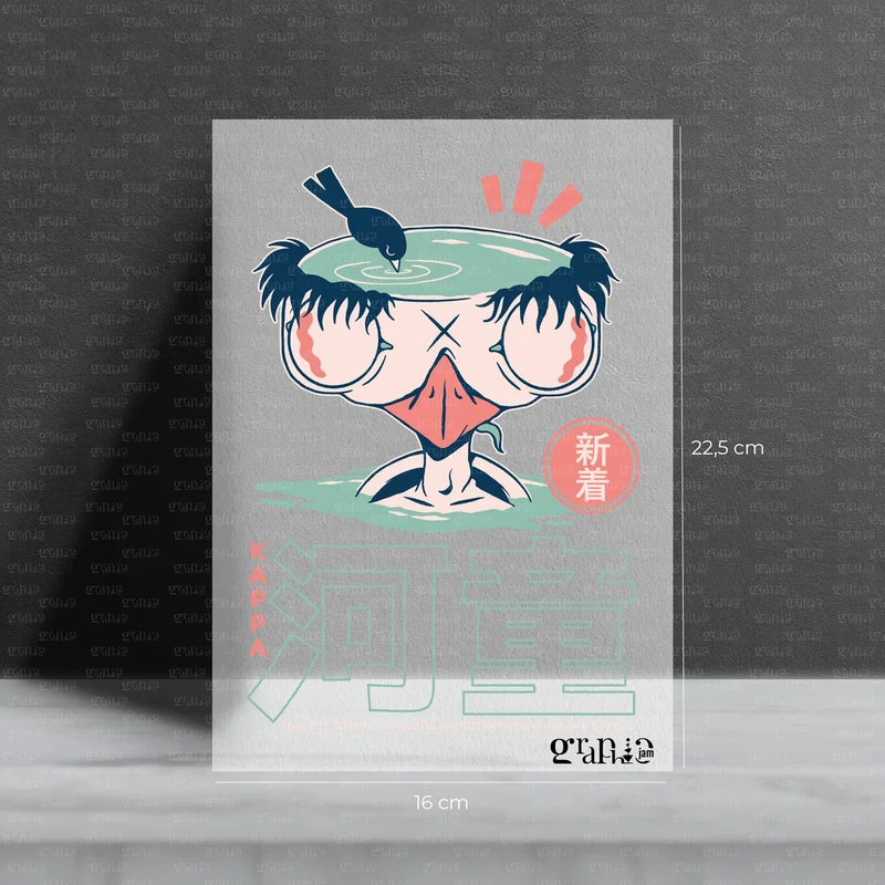 Bügelbild Kappa Yōkai