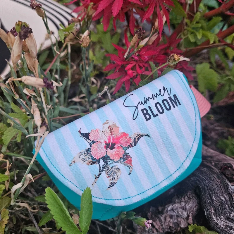 Bügelbild Set – Hibiskus Borten