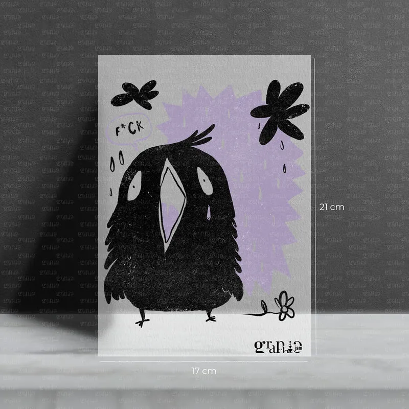 Bügelbild Moody Bird FCK