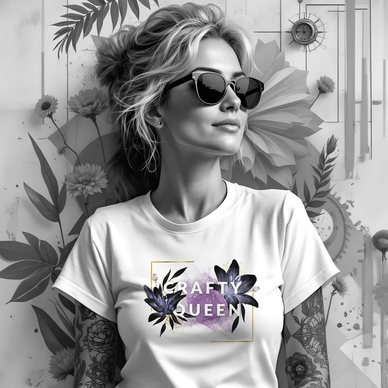 Bügelbild Crafty Queen